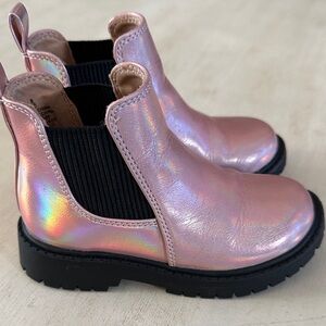 Old Navy Iridescent Pink Kids Boots